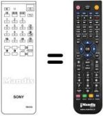 Gleichwertige Fernbedienung Sony RM654
