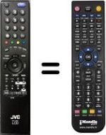 Gleichwertige Fernbedienung JVC LT-46DS9BJ