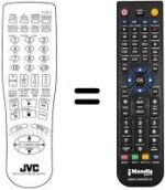 Gleichwertige Fernbedienung JVC XV521BK