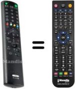 Replacement remote control Sony KV-29FX66E