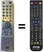 Gleichwertige Fernbedienung JVC LT17E31SUG