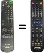 Replacement remote control Philips RMT-V166A