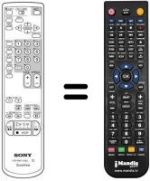 Replacement remote control RMT-V166J