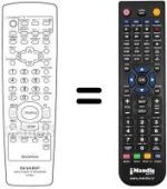 Replacement remote control Philips RRMCG1255AJ