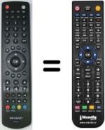 Replacement remote control Sharp RC1910