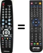 Replacement remote control Samsung LE32A550P1R/XXH