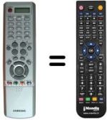 Gleichwertige Fernbedienung Samsung LE40R86WDX/XEC