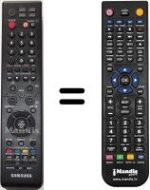 Replacement remote control Samsung LE37M86BCX/FID