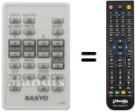 Gleichwertige Fernbedienung Sanyo SUP8930
