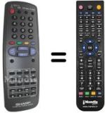 Replacement remote control Sharp RRMC-GA006WJSA
