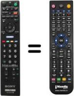 Replacement remote control Sony KDL-22E5310