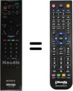 Replacement remote control Sony KDL-32EX600