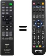 Gleichwertige Fernbedienung Sony RM-PJ18