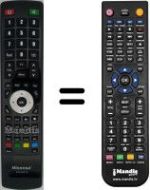 Replacement remote control Hisense LHDN32W12EU