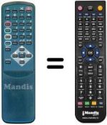 Replacement remote control Sagem 55ST214