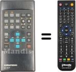 Gleichwertige Fernbedienung Grundig T55440 EURO