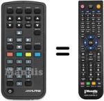 Replacement remote control ALPINE TUET150TV