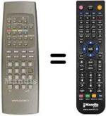 Replacement remote control Irradio TVR521