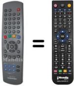 Gleichwertige Fernbedienung Toshiba 23306175