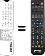 Gleichwertige Fernbedienung Toshiba 23306216