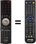Gleichwertige Fernbedienung Toshiba 32YT56
