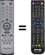 Gleichwertige Fernbedienung Toshiba V20096228