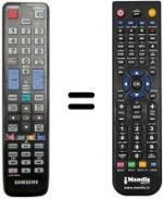 Replacement remote control Samsung UE46D5000