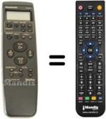 Replacement remote control Panasonic VEQ1562