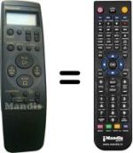 Replacement remote control Panasonic VEQ1570