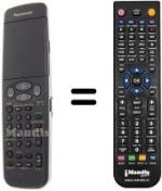 Replacement remote control Panasonic VEQ1957