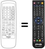 Replacement remote control Toshiba V728G