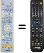 Gleichwertige Fernbedienung Yamaha DVRS120