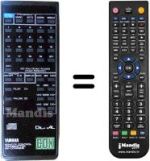 Gleichwertige Fernbedienung Yamaha CDX-630E