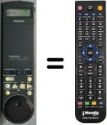 Gleichwertige Fernbedienung Philips VR948