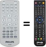Replacement remote control Philips PET700 / 75