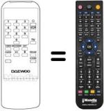 Replacement remote control Daewoo DSR2000