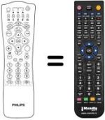 Gleichwertige Fernbedienung Philips DSX7072