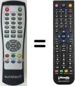 Replacement remote control Sunstech DTB-P460