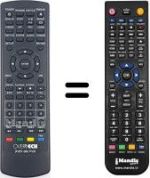 Replacement remote control Overtech DVBT-065 PVR