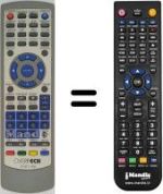Replacement remote control Overtech DVBT-066