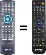 Replacement remote control BLUETECH DVFHDM20