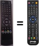 Replacement remote control Denver DMB-105 HD