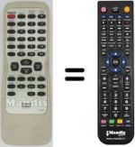 Replacement remote control Funai F100DB