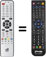 Replacement remote control Inverto IDL6651N