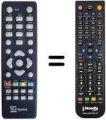 Gleichwertige Fernbedienung Telesystem REMCON089