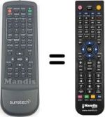 Replacement remote control MPMAN Remcon008