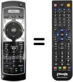 Gleichwertige Fernbedienung Telesystem TS7510-HD