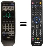 Replacement remote control JVC RM-SV511U