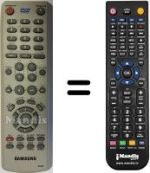Gleichwertige Fernbedienung Samsung DVD-V6450
