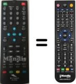 Gleichwertige Fernbedienung SYTECH SY-3104 DVB-T